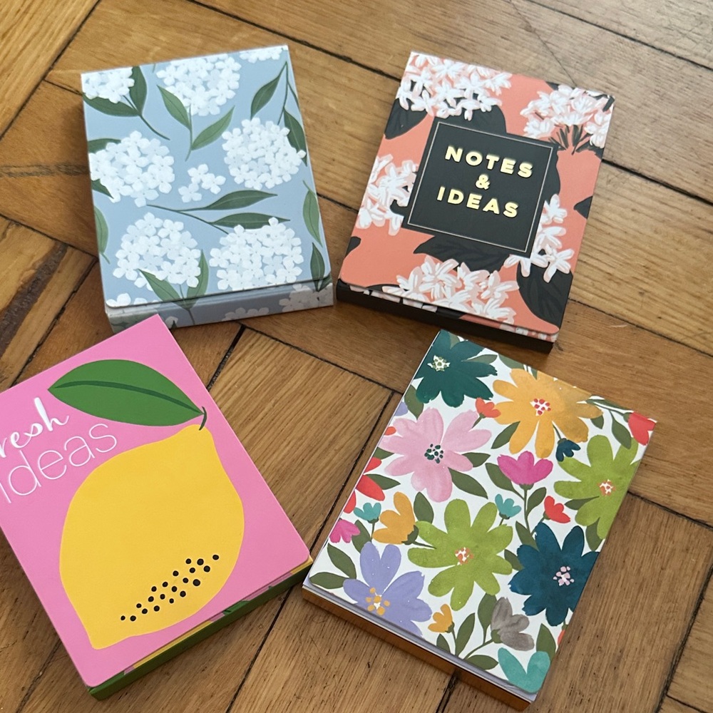 Floral & Fruit Pocket Notepads - Set of 4